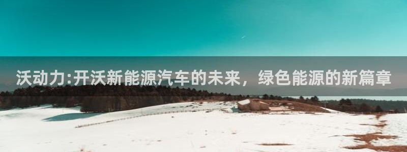 义乌摩根娱乐会所价格:沃动力:开沃新能源汽车的未来,绿色能源