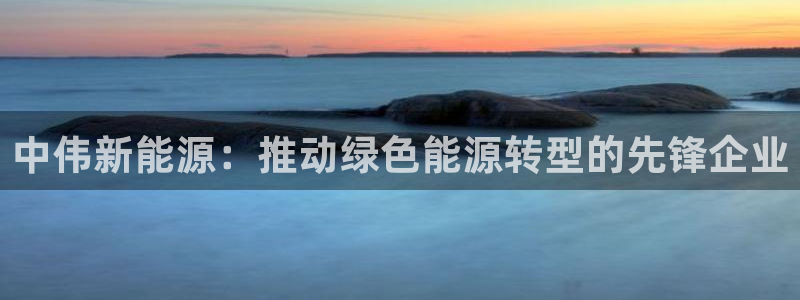 漳州摩根会娱乐:中伟新能源:推动绿色能源转型的先锋企业