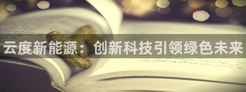 义乌摩根娱乐会所收费:云度新能源:创新科技引领绿色未来