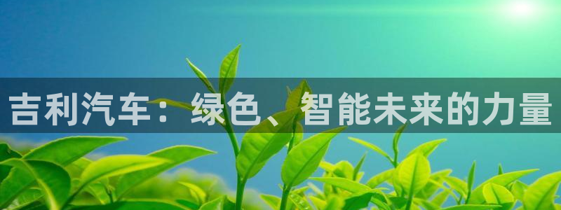 泉州摩根娱乐会所怎么样:吉利汽车:绿色、智能未来的力量