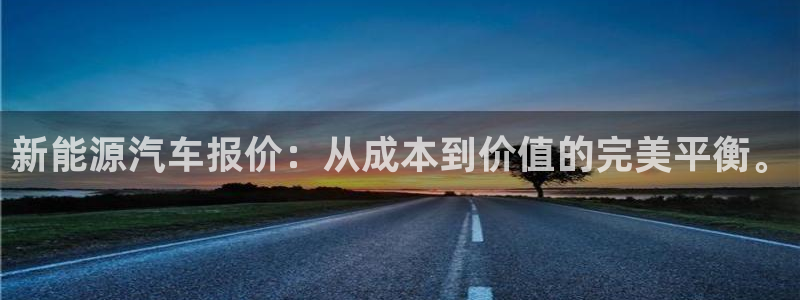 摩根娱乐宝怎么样:新能源汽车报价:从成本到价值的完美平衡。
